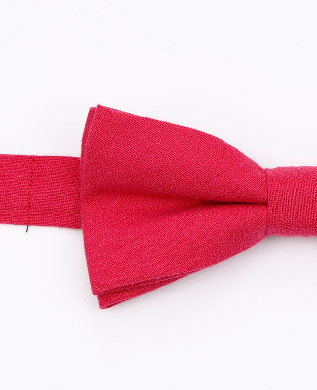 Vlinderdas Rood Heren in Katoen "Edgard"