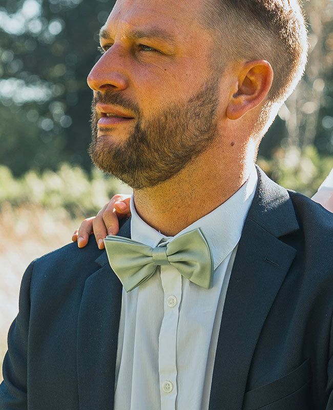 Vlinderdas Groen nr.1 Heren in Polyester "Anatole"