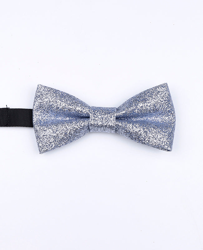 Vlinderdas Met Pailletten Zilver nr.2 Kinderen in Polyester "Olive"