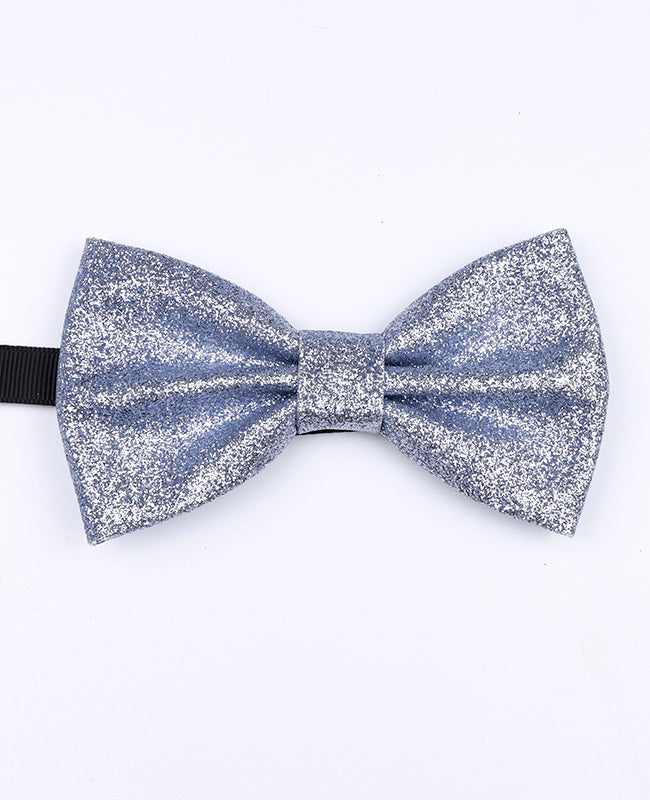 Vlinderdas Met Pailletten Zilver nr. 2 Heren in Polyester "Olive"