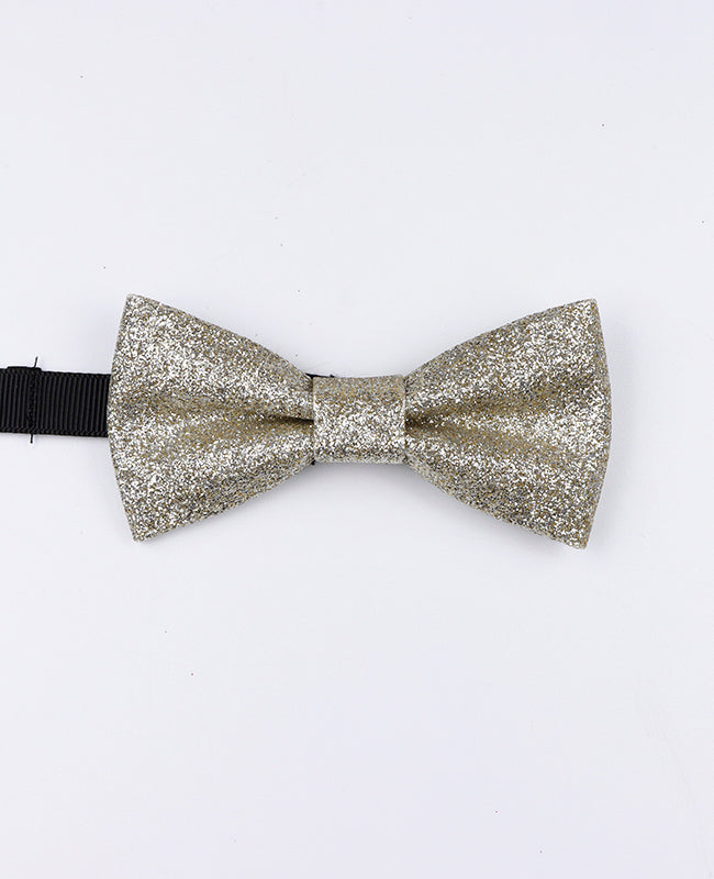 Vlinderdas Met Pailletten Zilver nr.3 Kinderen in Polyester "Olive"