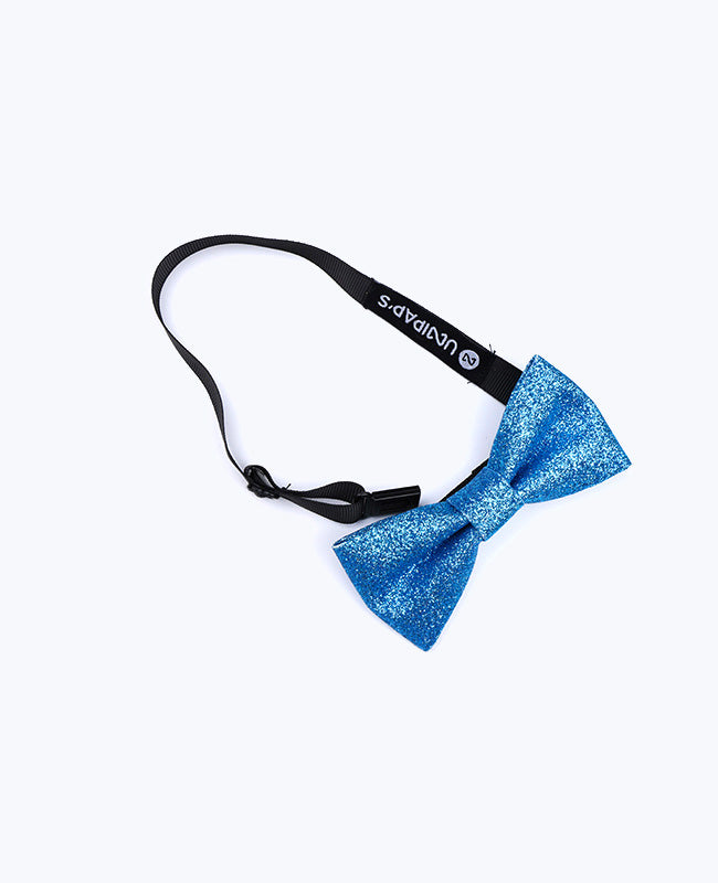 Vlinderdas Met Pailletten Blauw nr.2 Kinderen in Polyester "Olive"