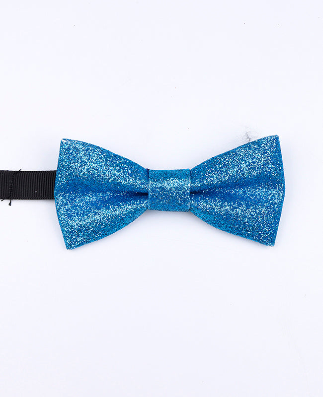 Vlinderdas Met Pailletten Blauw nr.2 Kinderen in Polyester "Olive"