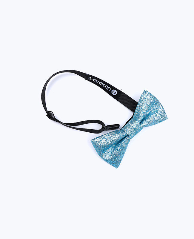 Vlinderdas Met Pailletten Blauw nr.3 Kinderen in Polyester "Olive"