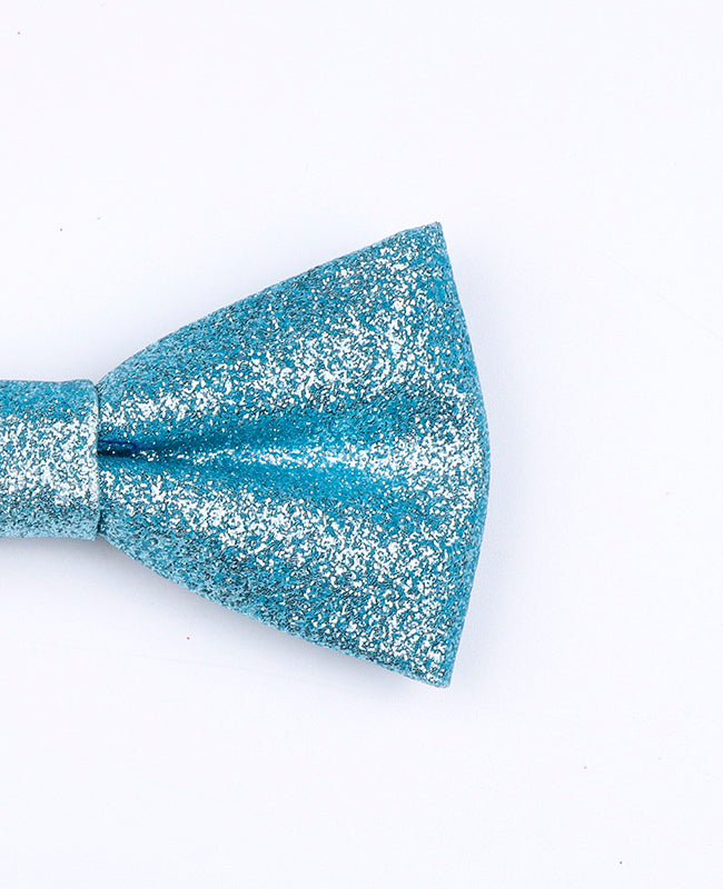Vlinderdas Met Pailletten Blauw nr.3 Kinderen in Polyester "Olive"