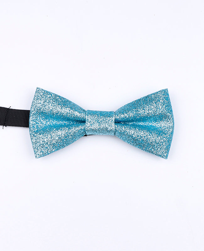 Vlinderdas Met Pailletten Blauw nr.3 Kinderen in Polyester "Olive"