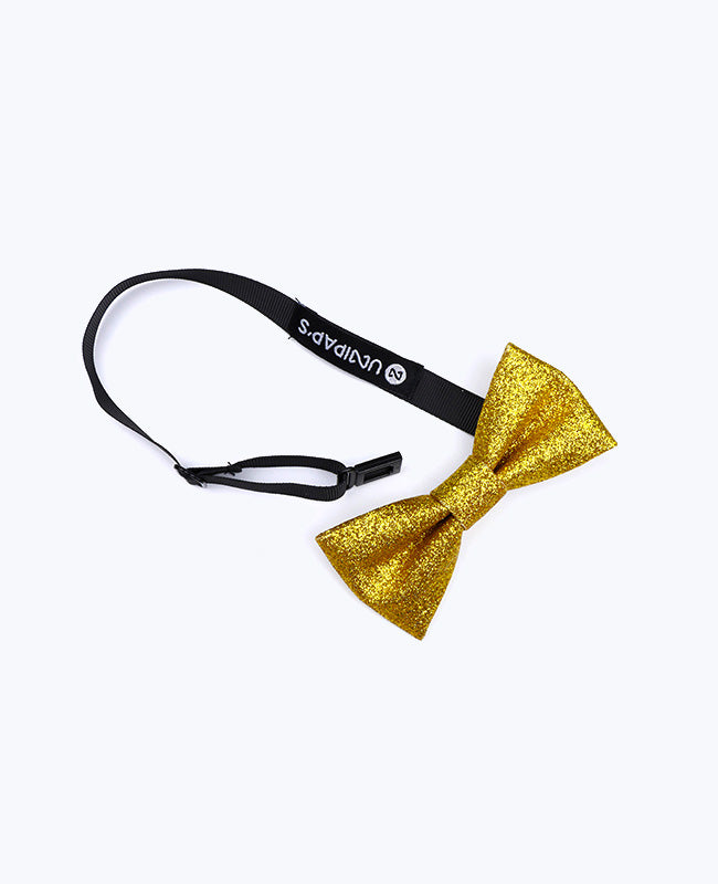 Vlinderdas Met Pailletten Goud nr. 1 Kinderen in Polyester "Olive"