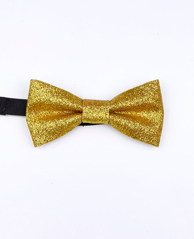 Vlinderdas Met Pailletten Goud nr. 1 Kinderen in Polyester "Olive"