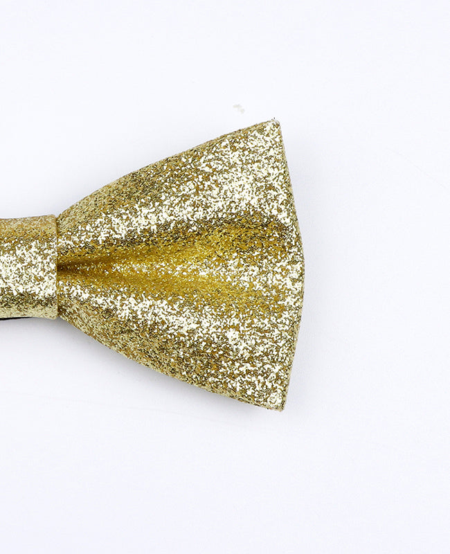 Gouden Glitter Strik nr. 3 Kind van Polyester «Olive»