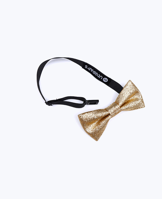 Gouden Glitter Strik nr. 4 Kind van Polyester «Olive»