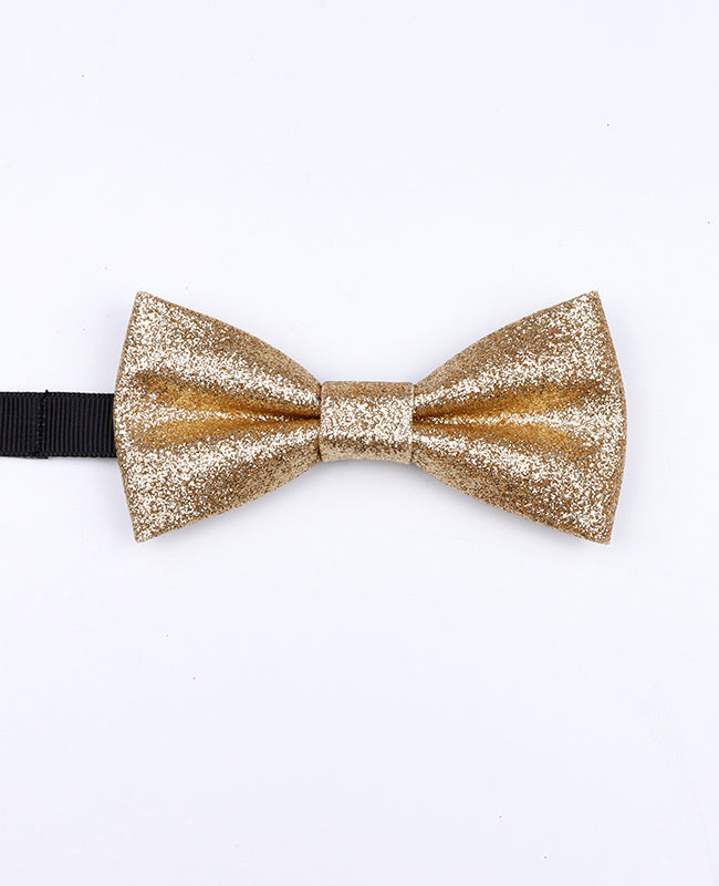 Gouden Glitter Strik nr. 4 Kind van Polyester «Olive»