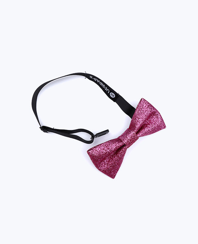 Vlinderdas Met Pailletten Roze nr.1 Kinderen in Polyester "Olive"