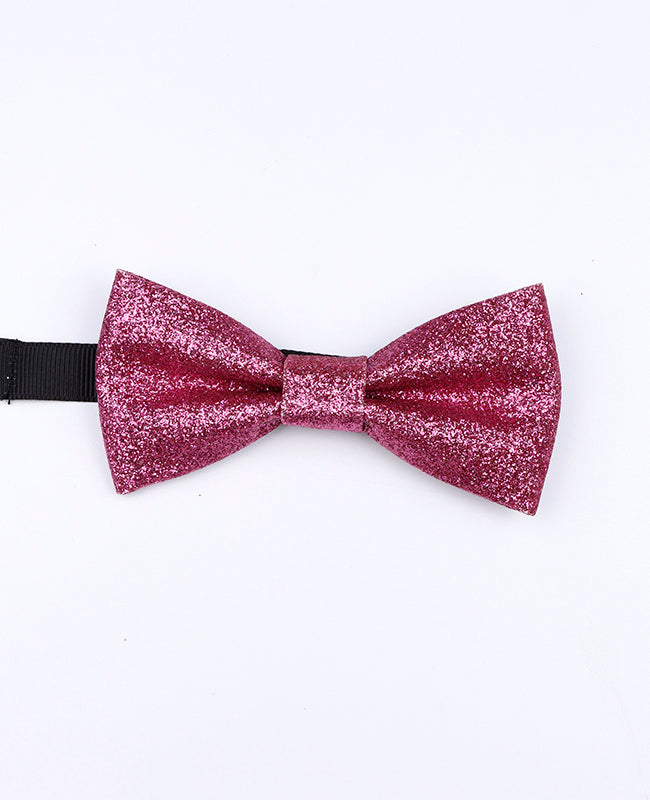 Vlinderdas Met Pailletten Roze nr.1 Kinderen in Polyester "Olive"