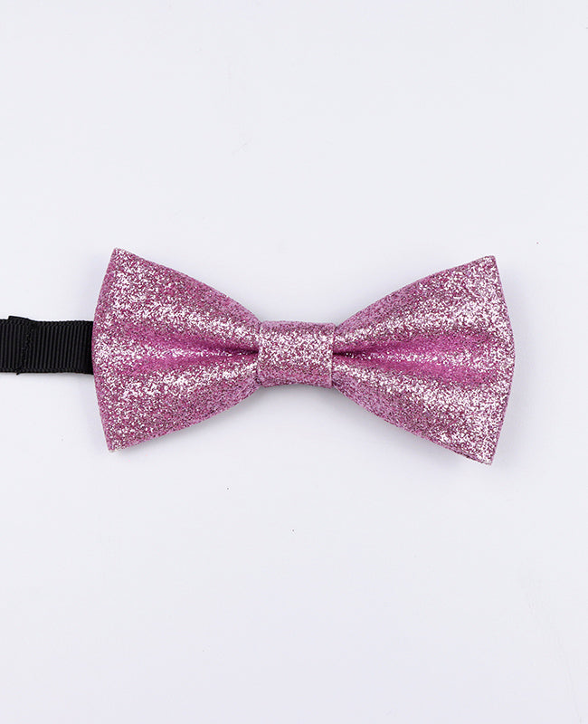 Vlinderdas Met Pailletten Roze nr.3 Kinderen in Polyester "Olive"