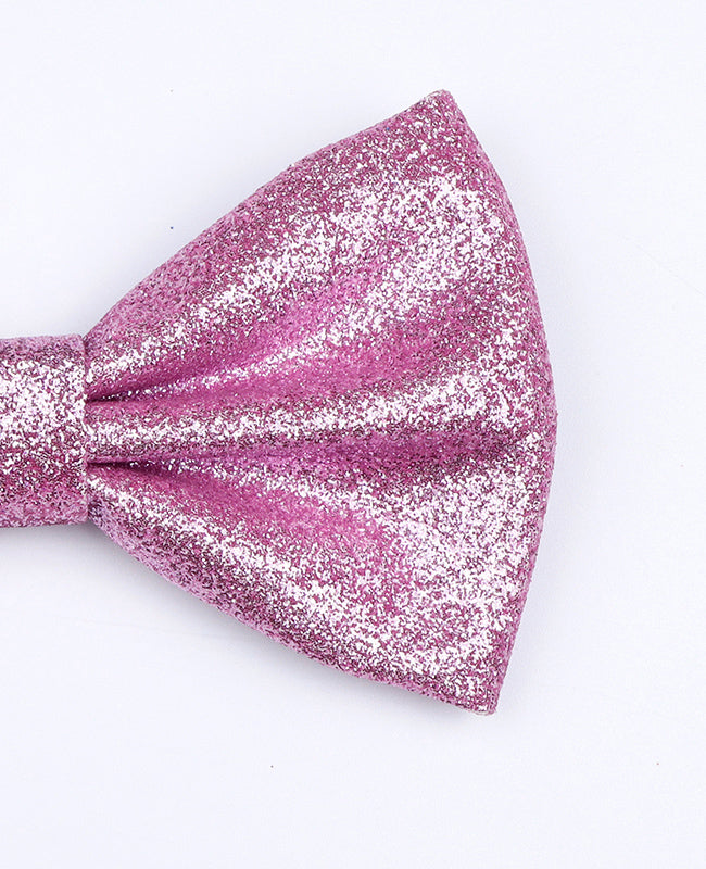 Vlinderdas Met Pailletten Roze nr.3 Heren in Polyester "Olive"