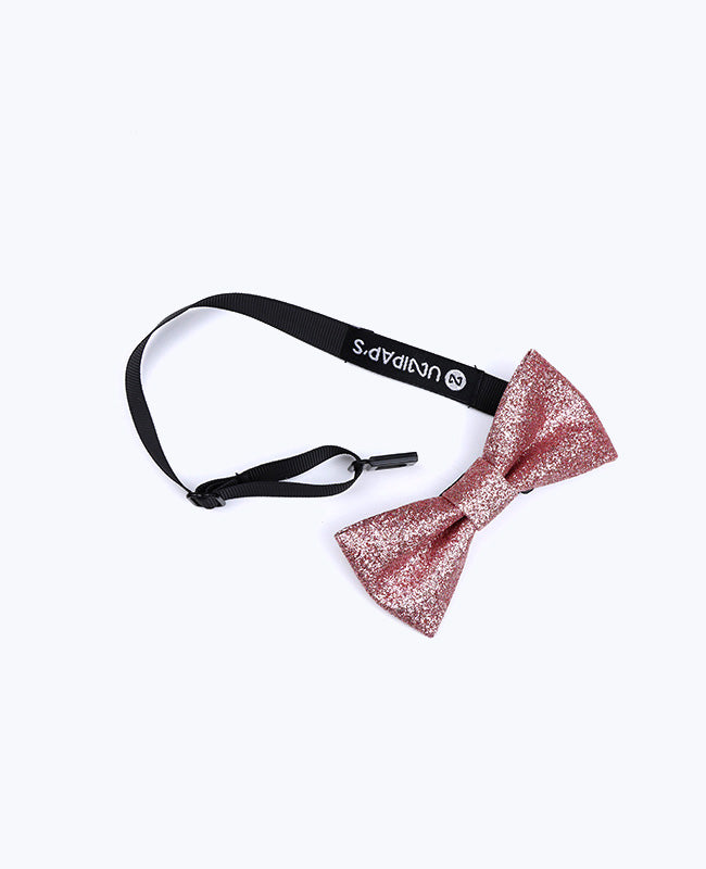 Glitter Strikje Roze nr. 4 Kind van Polyester «Olive»