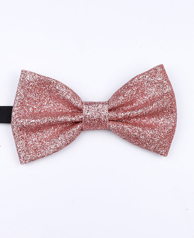 Vlinderdas Met Pailletten Roze nr.4 Heren in Polyester "Olive"