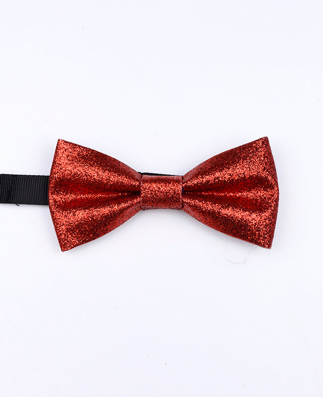 Vlinderdas Met Pailletten Rood nr. 2 Kinderen in Polyester "Olive"