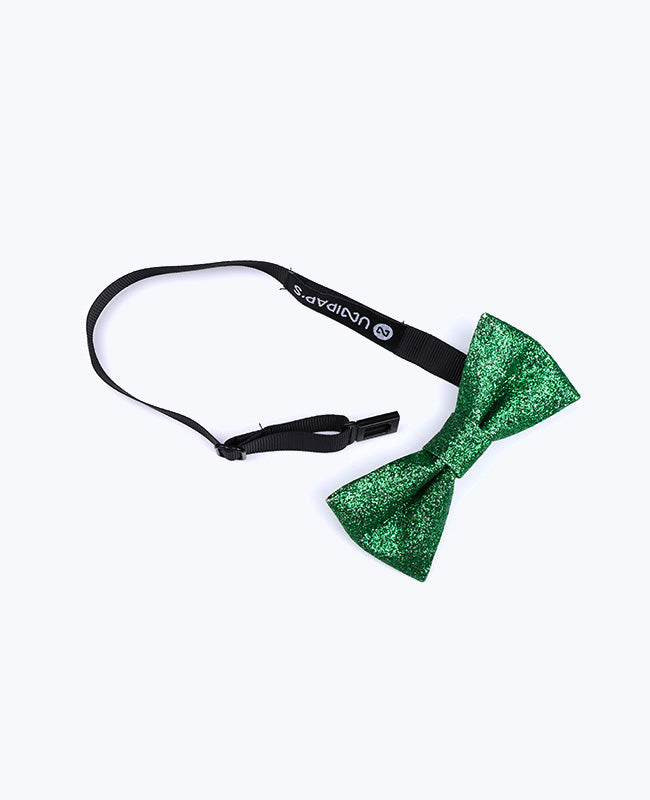 Vlinderdas Met Pailletten Groen nr.1 Kinderen in Polyester "Olive"