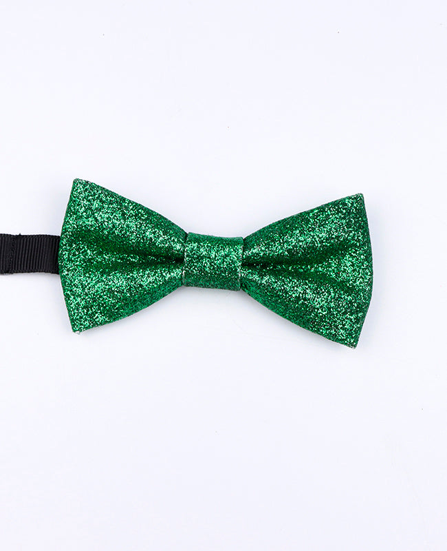 Vlinderdas Met Pailletten Groen nr.1 Kinderen in Polyester "Olive"