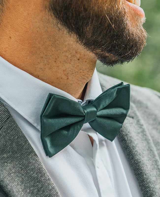 Vlinderdas Groen nr.4 Heren in Polyester "Anatole"