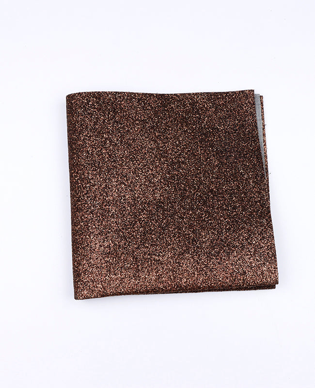 Pochet Met Pailletten Bruin in Polyester "Olive"