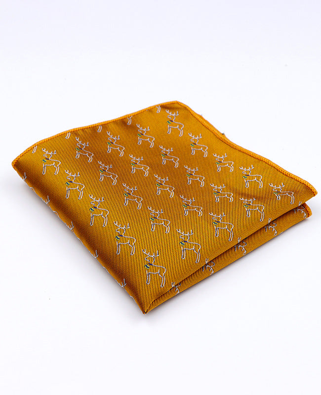 Pochet Kerst Goud in Polyester "Christmas"