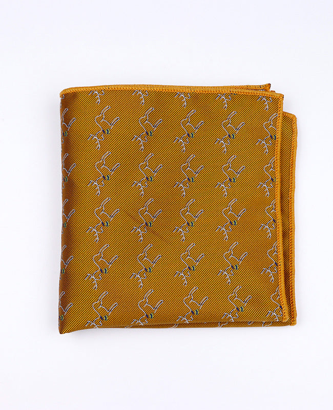 Pochet Kerst Goud in Polyester "Christmas"