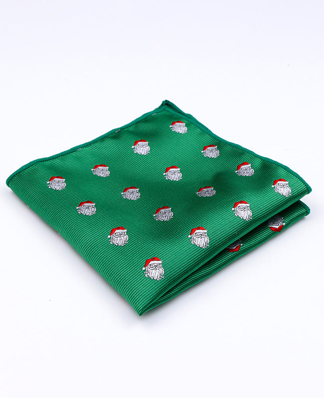 Kerst Pochet Groen nr.1 in Polyester "Christmas"