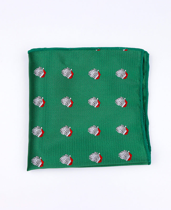 Kerst Pochet Groen nr.1 in Polyester "Christmas"
