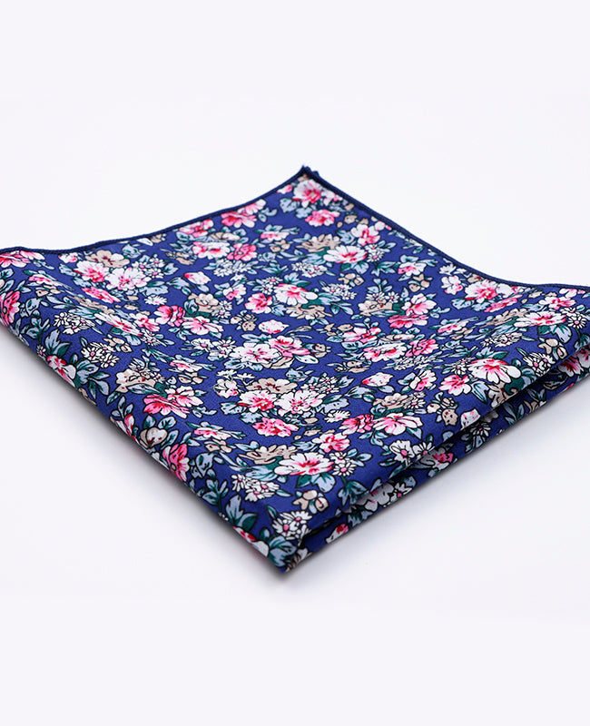 Pochet Liberty Blauw nr.10 in Katoen | Gaspard - Unipap's