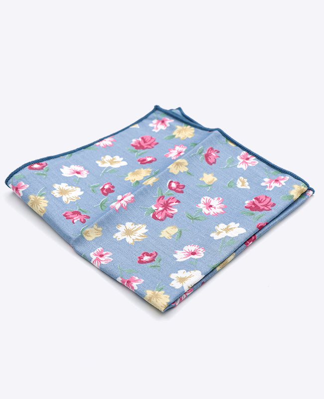 Pochet Liberty Blauw nr.4 in Katoen | Gaspard - Unipap's