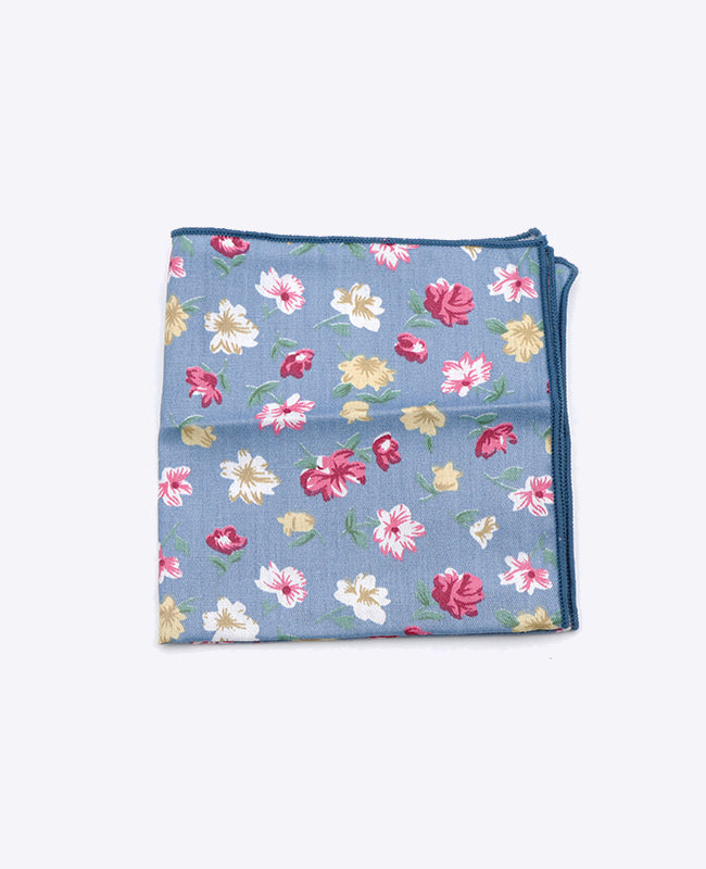 Pochet Liberty Blauw nr.4 in Katoen | Gaspard - Unipap's