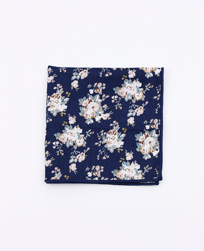 Pochette de Costume Liberty Bleu n°5 en Coton | Charles - Unipap's