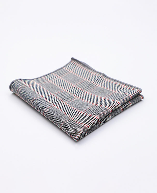Pochet Tartan Grijs nr.2 in Katoen | Marcel - Unipap's