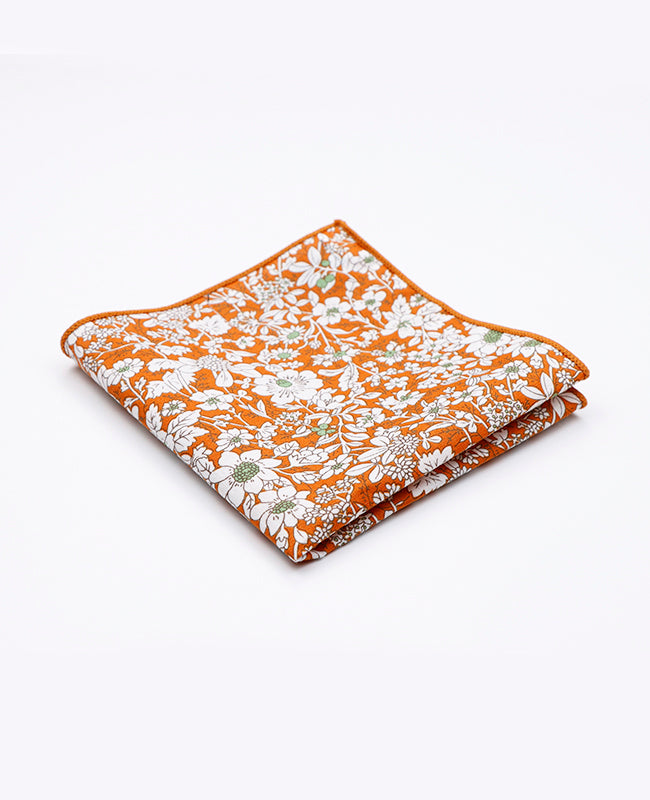Pochet Liberty Oranje in Katoen | Clovis - Unipap's