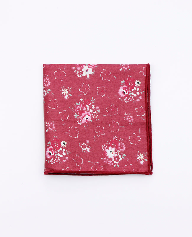 Pochette de Costume Liberty Rouge n°2 en Coton | Gaspard - Unipap's