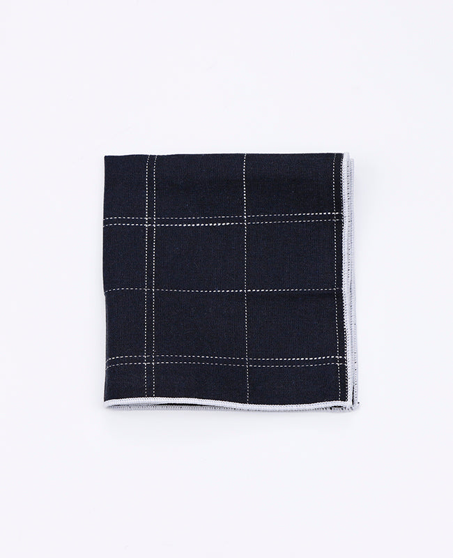 Pochet Tartan Zwart nr.1 in Katoen | Marcel - Unipap's