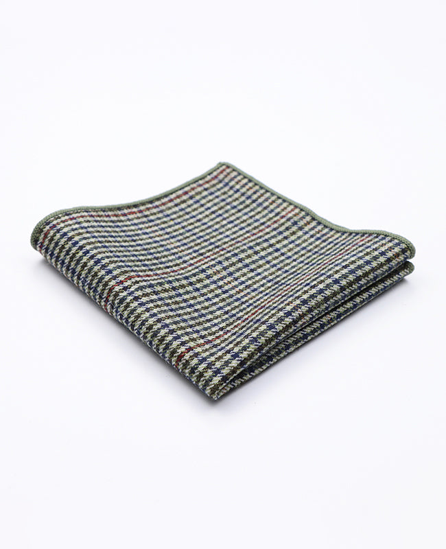 Pochet Tartan Grijs nr.9 in Wol | Nobert - Unipap's