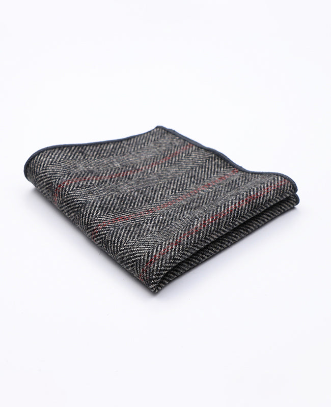 Pochet Tartan Grijs nr.4 in Wol | Norbert - Unipap's
