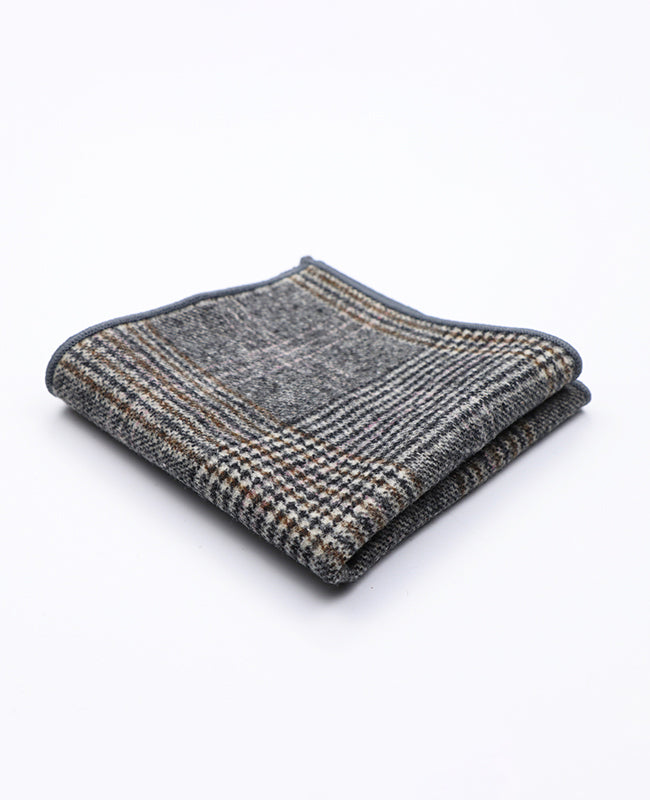 Pochet Tartan Grijs nr.7 in Wol | Norbert - Unipap's