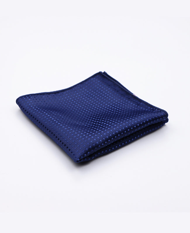 Pochet Blauw nr.3 Met Stippen in Polyester "Louis"