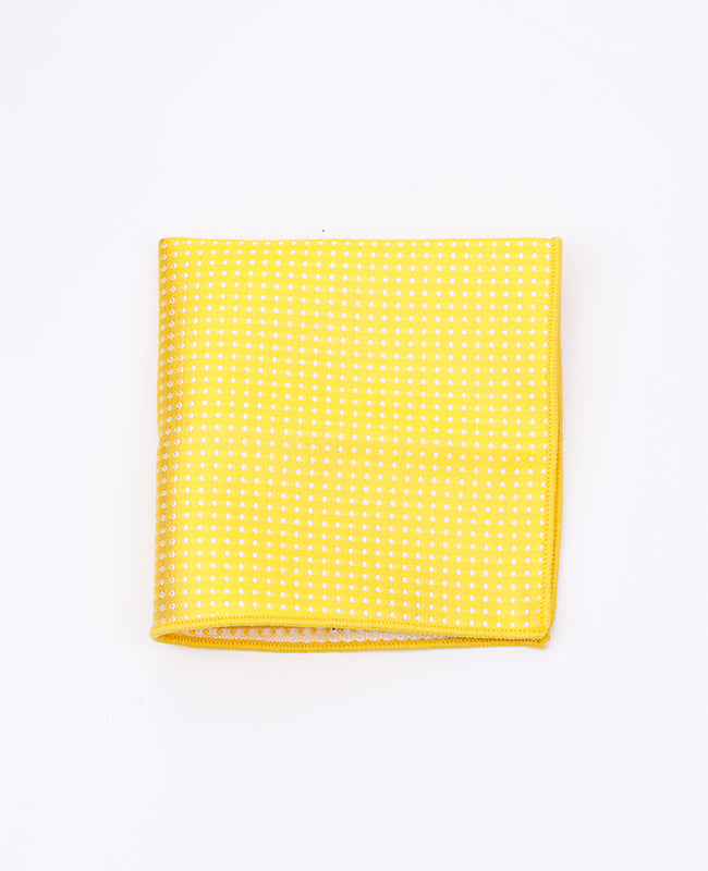 Pochet Geel nr.1 Met Stippen in Polyester "Louis"