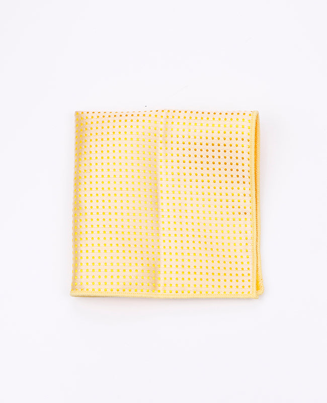 Pochet Geel nr.2 Met Stippen in Polyester "Louis"