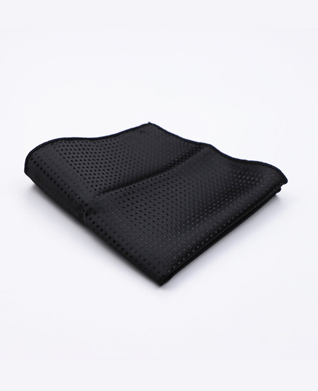Pochet Zwart nr.1 Met Stippen in Polyester "Louis"