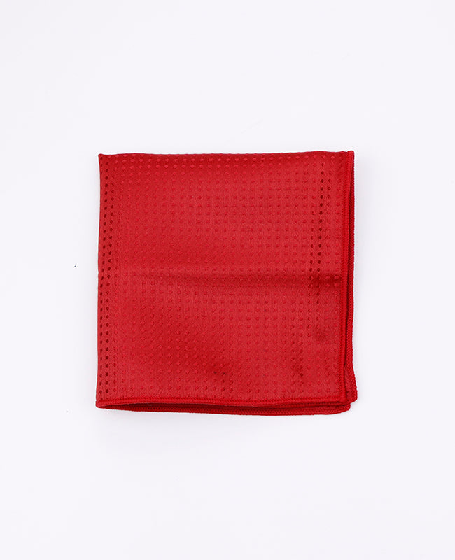 Pochet Rood nr.1 Met Stippen in Polyester "Louis"