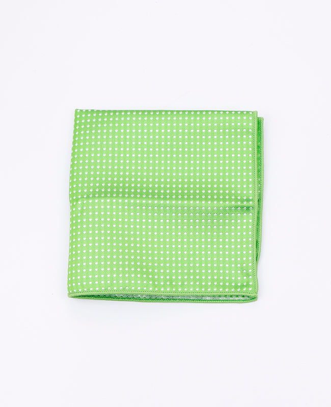 Pochet Groen nr.1 Met Stippen in Polyester "Louis"