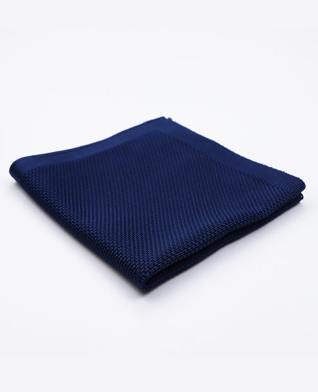 Pochet Blauw nr.2 in Tricot "Léon"