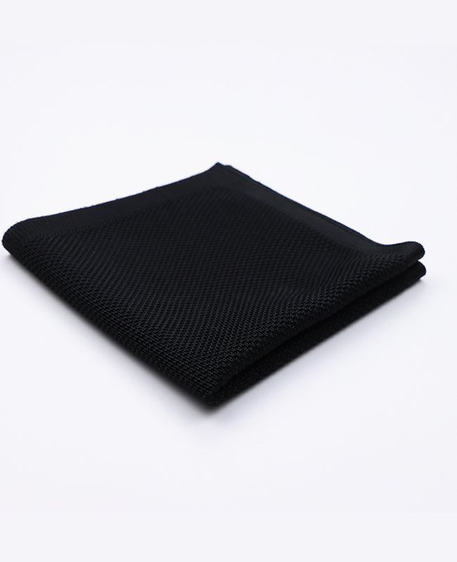 Pochet Zwart in Tricot "Léon"