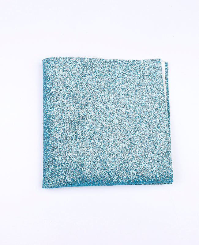 Pochet Met Pailletten Blauw nr.3 in Polyester "Olive"